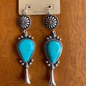 Western turquoise earrings